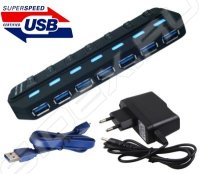  USB 3.0 Orient 7 Port Orient BC-316 c   (5V, 3A),    ,