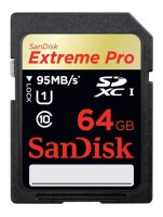   Sandisk Extreme Pro SDXC UHS Class 1 95MB/s 64GB