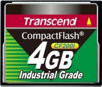   Compact Flash Card Transcend 4Gb "TS4GCF200I" "200x"