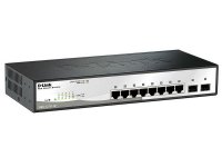  D-Link DGS-1210-10/C1A Gigabit Smart Switch with 8 10/100/1000Base-T ports and 2 Gigabit