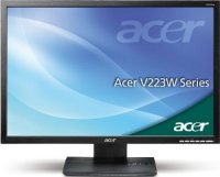  22" Acer V223WEObd (ET.EV3WE.E25) (1680*1050), 5ms, 250 cd/m2, 50000:1, 170/160, DVI, black