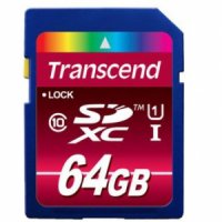   64Gb - Transcend eXtended Capacity Class 10 UHS-I - Secure Digital TS64GSDXC10U1 (