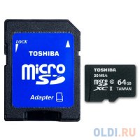   MicroSDXC 64GB Toshiba Class 10 + adapter