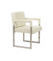 DG Home  Aster Chair Cream Premium Leather