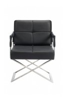  DG Home Aster X Chair Black Leather