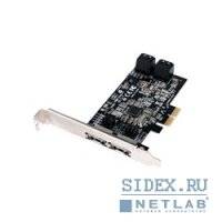  STLab (A520) PCI-Ex2, SATA 6Gb/s, 2port-ext, 4port-int, RAID, RTL