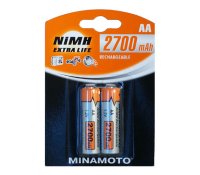  AA - MINAMOTO 2700 mAh NiMH (2 )