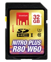   32Gb - Strontium NITRO PLUS - Secure Digital HC UHS-I U3 Class 10 SRP32GSDU1