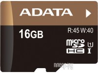   16Gb - A-Data Premier Pro - Micro Secure Digital HC Class 10 UHS-I U1 AUSDH16GUI1-RA1 (