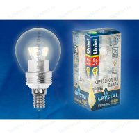    Uniel 08009 E14 5W 3000K LED-G45P-5W/WW/E14/FR ALC02SL