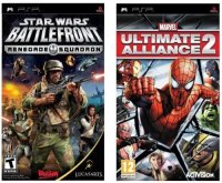   PSP SONY STAR WARS BATTLEFRONT + MARVEL ULTIMATE ALLIANCE2