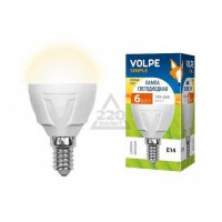    Volpe Simple E14 6W 3000K LED-G45-6W/WW/E14/FR/S