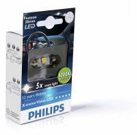   PHILIPS X-tremeVision LED C5W, Festoon 38 ,    4000K 12V 1W, 1 