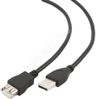   USB 2.0 A (M) - A (F), 3 , Gembird CCP-USB2-AMAF-10