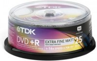  DVD+R TDK 4.7Gb 16x Cake Box Printable (25 .) (T19845)