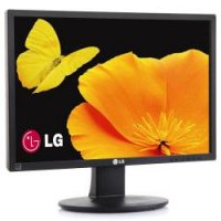  22" LG E2210T-BN Black, LED-, 250cd/m2, 5000000:1DFC, 5ms, DVI, TFT Wide Flatron