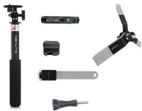  Ashutb 4-in-1 Selfie Stick Premium Set Black