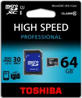   microSDXC 64Gb Class10 Toshiba SD-C064UHS1(BL5A UHS-1 + adapter