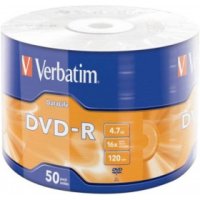 DVD-R Verbatim 4.7 , 16x, 50 ., Data Life, (43791),  DVD 