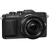  Olympus Pen E-PL7 Kit Black (EZ-M1442 II R Black)