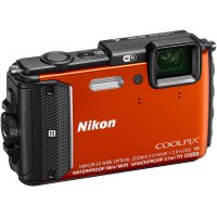  Nikon CoolPix AW130  16Mpix Zoom5x 3" 1080p 473Mb SDXC CMOS IS opt 1minF HDMI/KP