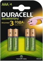  Duracell (AAA, 750mAh, NiMH, 4 )