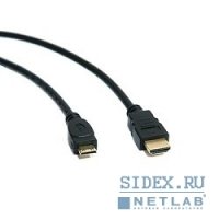  miniHDMI C (M) - HDMI A (M), V1.4, 1.8 , GOLD (Dialog HC-A1418)