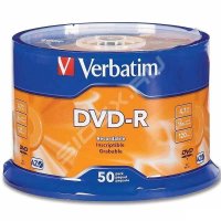  DVD-R Verbatim 4.7Gb 16x, 50 ., Wide Thermal Professional, Spindle, No ID Brand (43755)