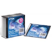  TDK DVD+R 4.7Gb 16x Jewel Case (10 ) (t19447) (DVD+R47SCED10-L)