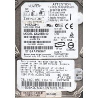 Hitachi   Travelstar DK23 DK23EB-40 40Gb (U100/5400/8Mb) IDE 2,5"(DK23EB-40)