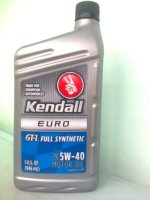 76 Lubricants KENDALL,GT-1 FULL SYN EURO,5W40,  0,946 