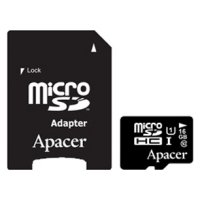   Apacer microSDHC Card Class 10 UHS-I U1 16GB + SD adapter