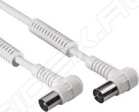    Coax (m) - Coax (f) 90 , 3  (Hama H-43578) (10 , )