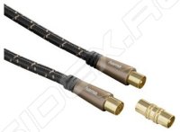  IEC Coax (m) - IEC Coax (f) 120 , 5  Gold (Hama 00122427)