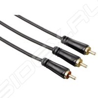  RCA (m) - 2RCA (m) 1.5  (Hama Subwoofer cable 00122288) ()