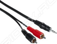  Jack 3.5 mm (m) - 2xRCA (m) 2  (Hama H-43333) ()