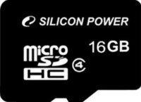   Silicon Power (SP016GBSTH004V81) MicroSDHC Memory Card 16Gb Class4 + USB microSD Reader