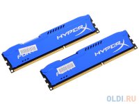   Kingston HyperX Fury DDR3 8Gb (2x4Gb), PC12800, DIMM, 1600MHz (HX316C10FK2/8) Blu