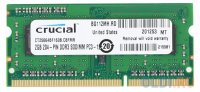   Crucial DDR3 2Gb, PC12800, SO-DIMM, 1600MHz (CT25664BF160B)