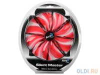  Aerocool Silent Master 20  "Red LED" ( ), 3+4 pin, 76 CFM, 800+-200 RPM