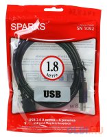   USB 2.0 AM/AF 1.8m Belsis,  Sparks SN1092