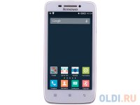  Lenovo IdeaPhone S650 (P0P9000ORU) White 2SIM/4.7"/ IPS (540x960)/8Mpx/ Wi-Fi/ BT/ Andr4.2