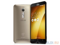  Asus ZenFone 2 (ZE551ML/Gold) Atom Z3580 (2.3)/4G/64G/MicroSD/5.5" (1920x1024) IPS/PowerVR