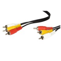   3  RCA "" (m-m) 2m Black