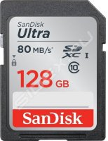 MicroSDXC SanDisk 128GB Class10 UHS-I Ultra +  (SDSQUNB-128G-GN6TA)