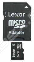   Lexar microSDHC 16Gb Class10 + SD  (LSDMI16GABEUC10A)