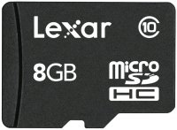   MicroSD 8Gb Lexar (LSDMI8GBABEUC10A) Class 10 microSDHC + 