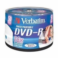   DVD-R Verbatim 4,7Gb 16x Printable CakeBox (43533) 50 