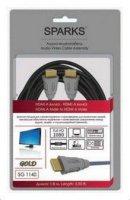  - Sparks SG1147, HDMI (m) - HDMI (m), 1 , GOLD /