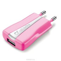 Cellular Line Compact USB Charger  , Pink (20547)